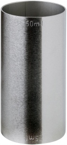 Jigger Cocktail Spirit Measure - 25ml / 50ml CE Marked Thimble Measure